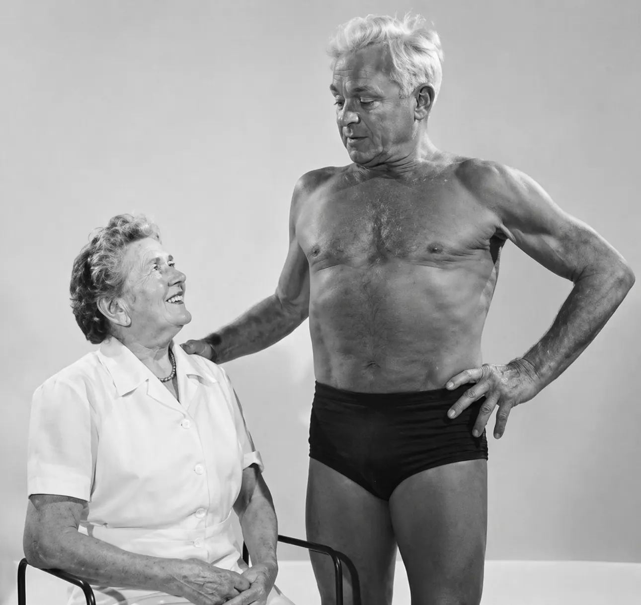 Historical photograph of Joseph Pilates, creator of the Pilates method